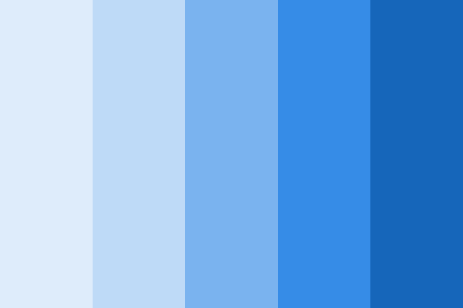 Paleta monocromática azul