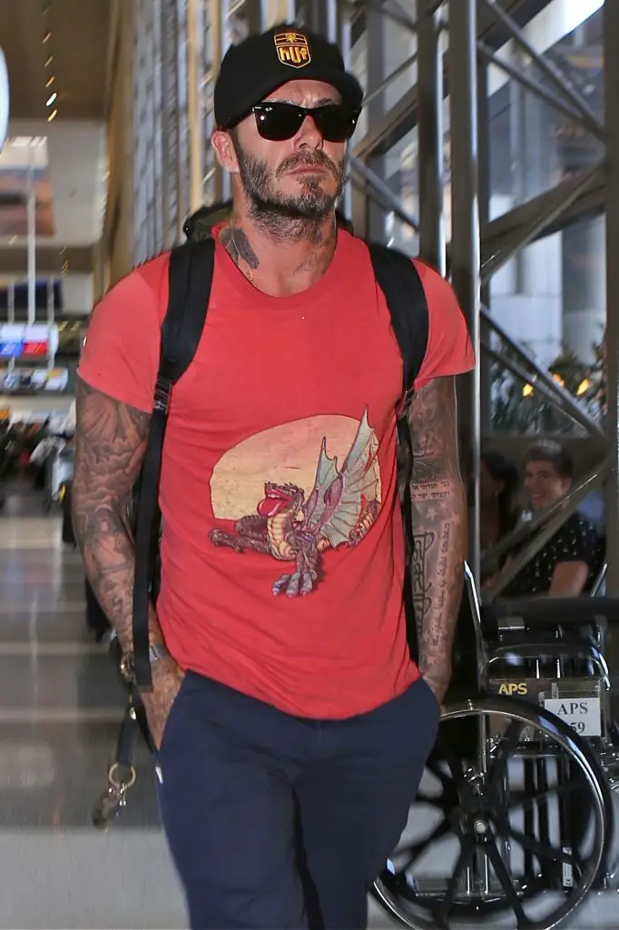 David Beckham camiseta com estampa