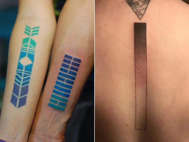 tatuagem gradiente